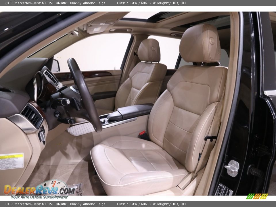 2012 Mercedes-Benz ML 350 4Matic Black / Almond Beige Photo #5