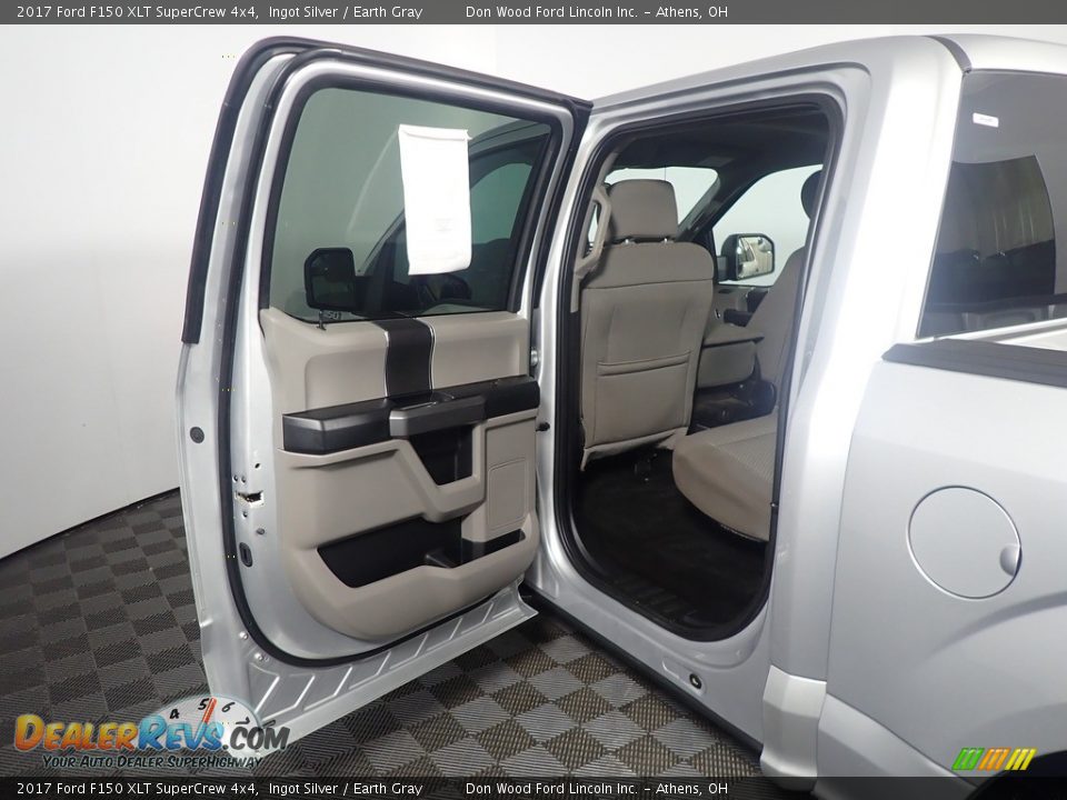 2017 Ford F150 XLT SuperCrew 4x4 Ingot Silver / Earth Gray Photo #34