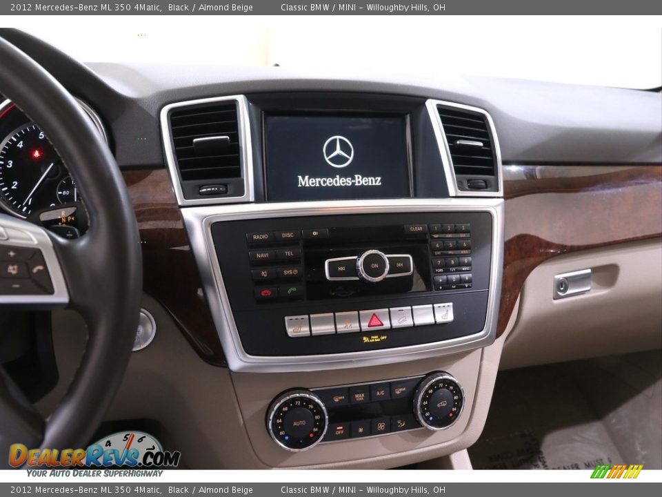 2012 Mercedes-Benz ML 350 4Matic Black / Almond Beige Photo #9