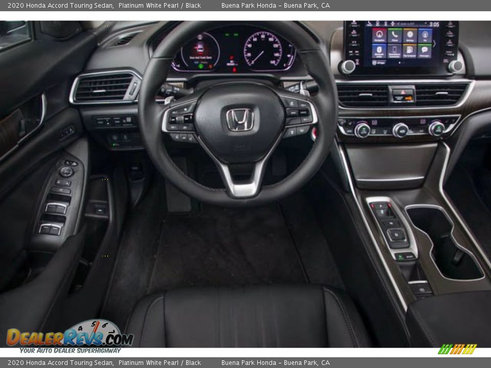 2020 Honda Accord Touring Sedan Platinum White Pearl / Black Photo #5