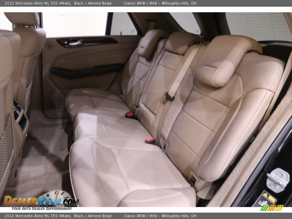 2012 Mercedes-Benz ML 350 4Matic Black / Almond Beige Photo #17