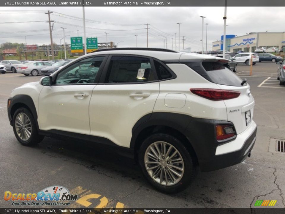 2021 Hyundai Kona SEL AWD Chalk White / Black Photo #3