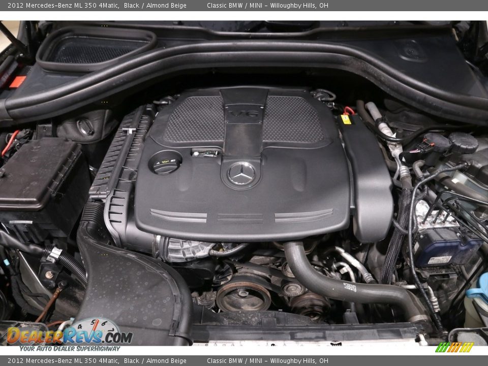 2012 Mercedes-Benz ML 350 4Matic Black / Almond Beige Photo #19