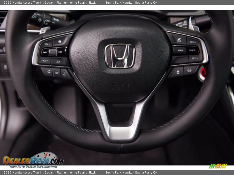 2020 Honda Accord Touring Sedan Platinum White Pearl / Black Photo #13