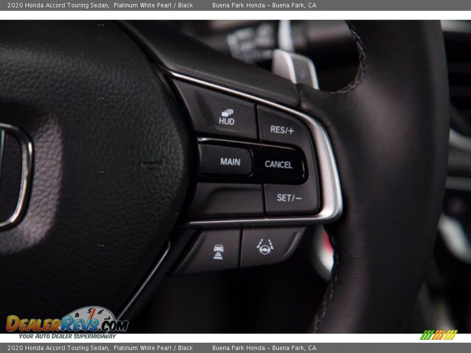 2020 Honda Accord Touring Sedan Platinum White Pearl / Black Photo #15