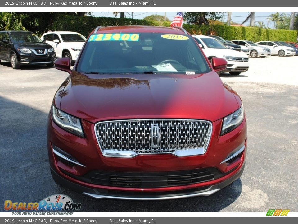 2019 Lincoln MKC FWD Ruby Red Metallic / Ebony Photo #3