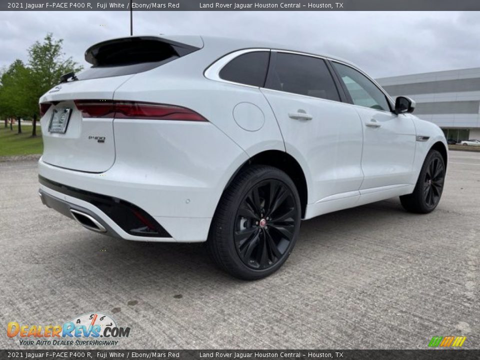 2021 Jaguar F-PACE P400 R Fuji White / Ebony/Mars Red Photo #2