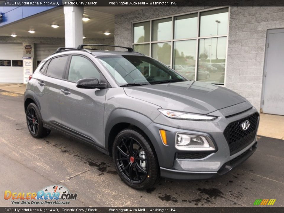 Front 3/4 View of 2021 Hyundai Kona Night AWD Photo #1