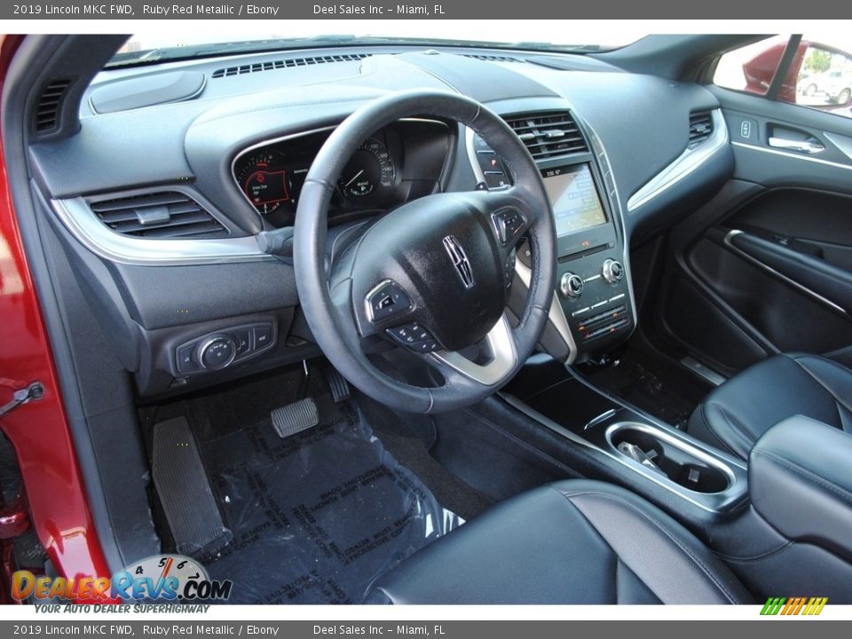 Ebony Interior - 2019 Lincoln MKC FWD Photo #12