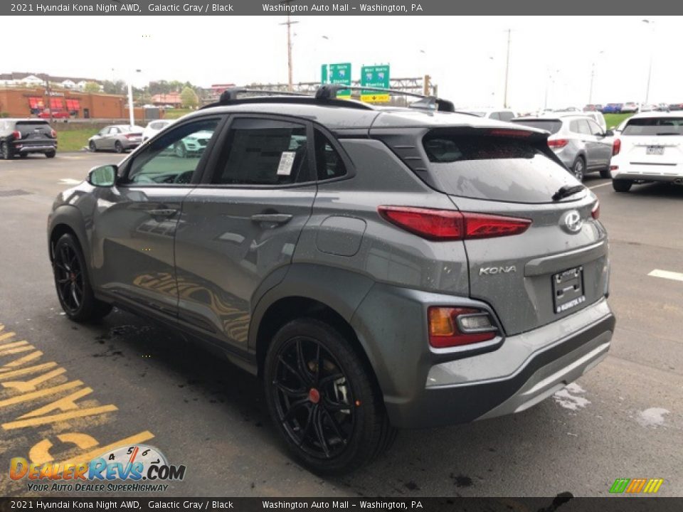 2021 Hyundai Kona Night AWD Galactic Gray / Black Photo #3