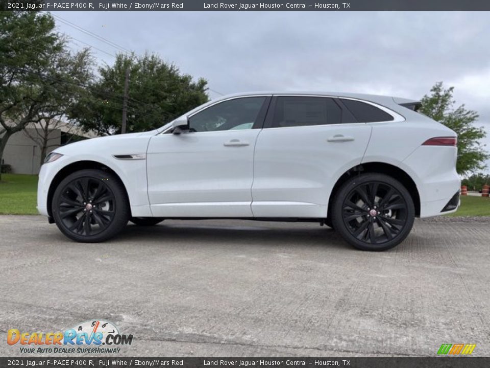 2021 Jaguar F-PACE P400 R Fuji White / Ebony/Mars Red Photo #6