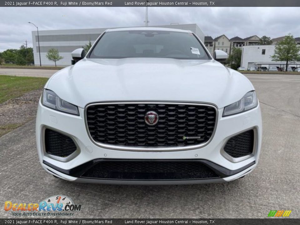 2021 Jaguar F-PACE P400 R Fuji White / Ebony/Mars Red Photo #8