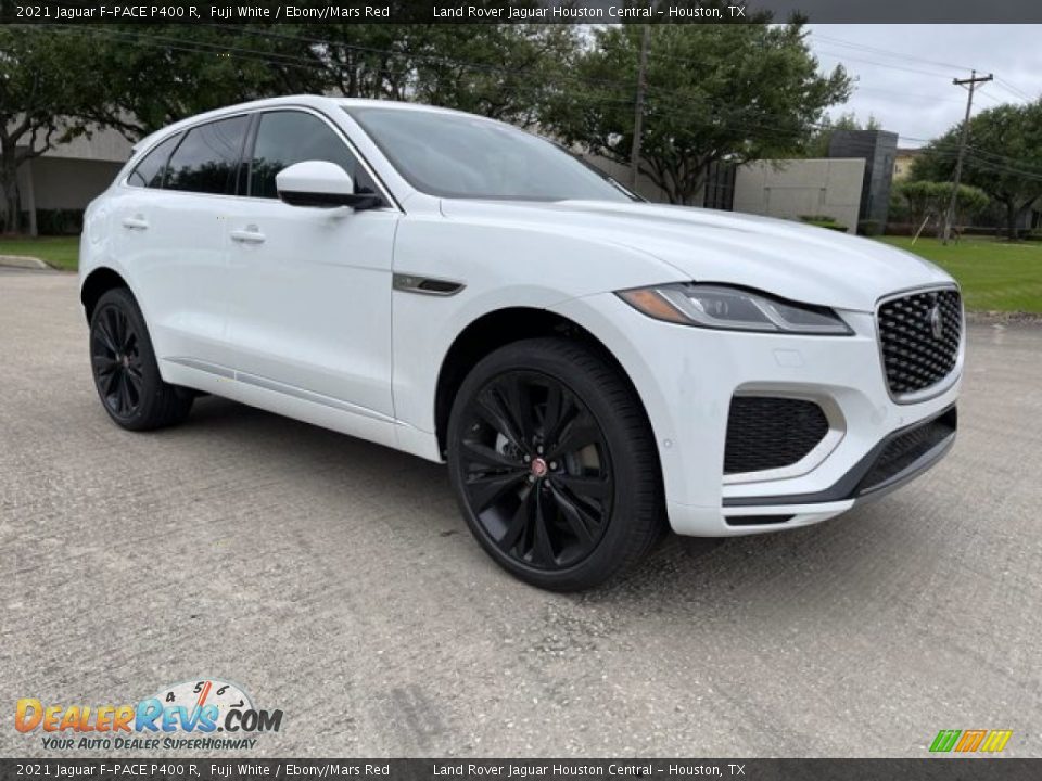 2021 Jaguar F-PACE P400 R Fuji White / Ebony/Mars Red Photo #12