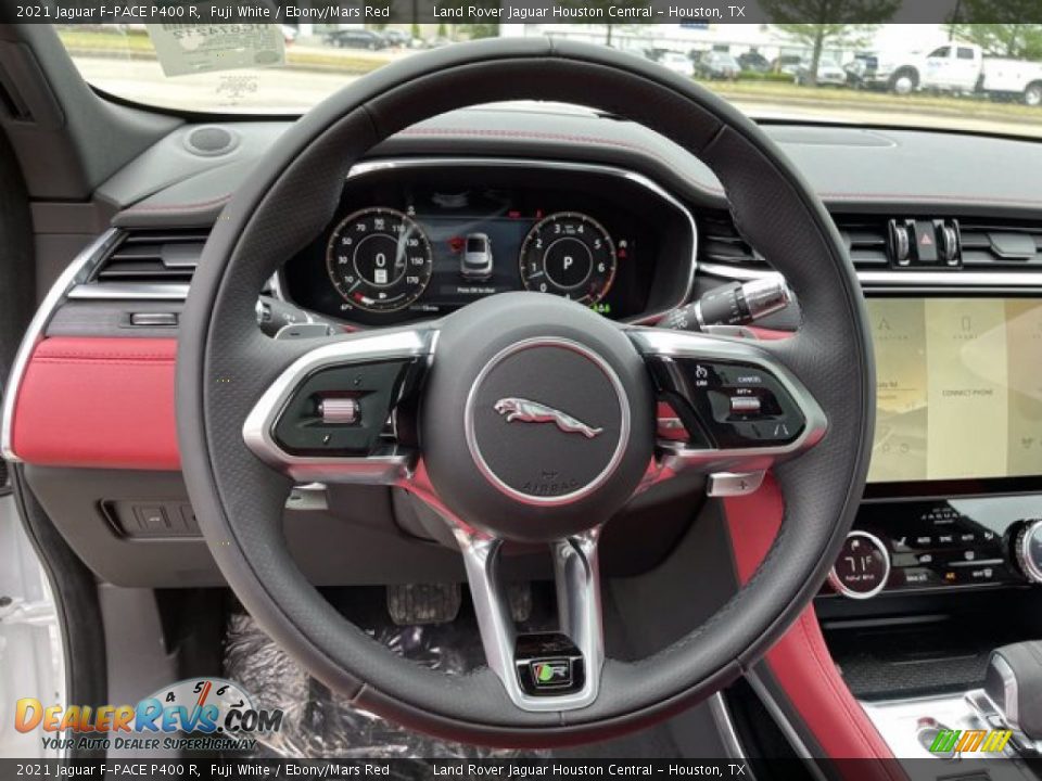 2021 Jaguar F-PACE P400 R Steering Wheel Photo #15