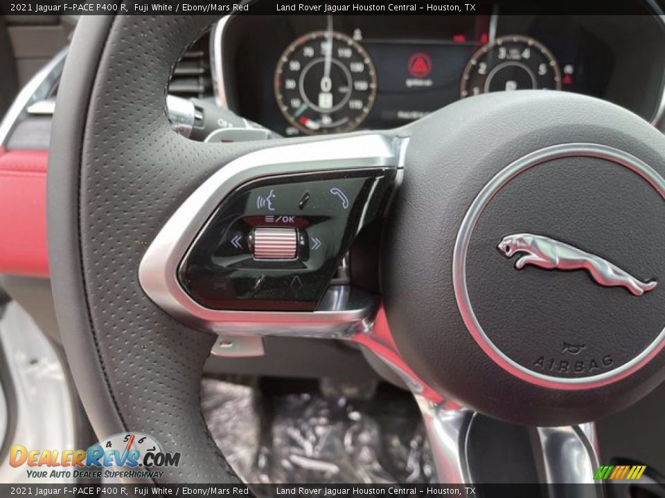 2021 Jaguar F-PACE P400 R Steering Wheel Photo #16