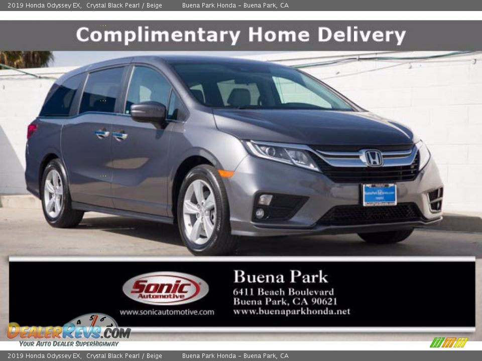 2019 Honda Odyssey EX Crystal Black Pearl / Beige Photo #1