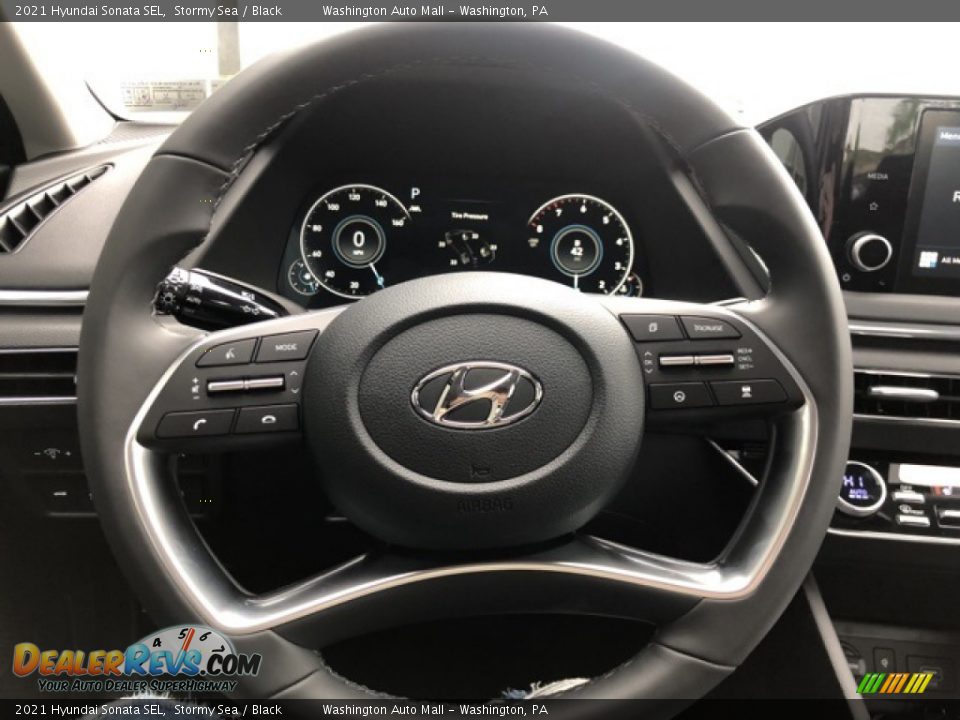 2021 Hyundai Sonata SEL Steering Wheel Photo #12