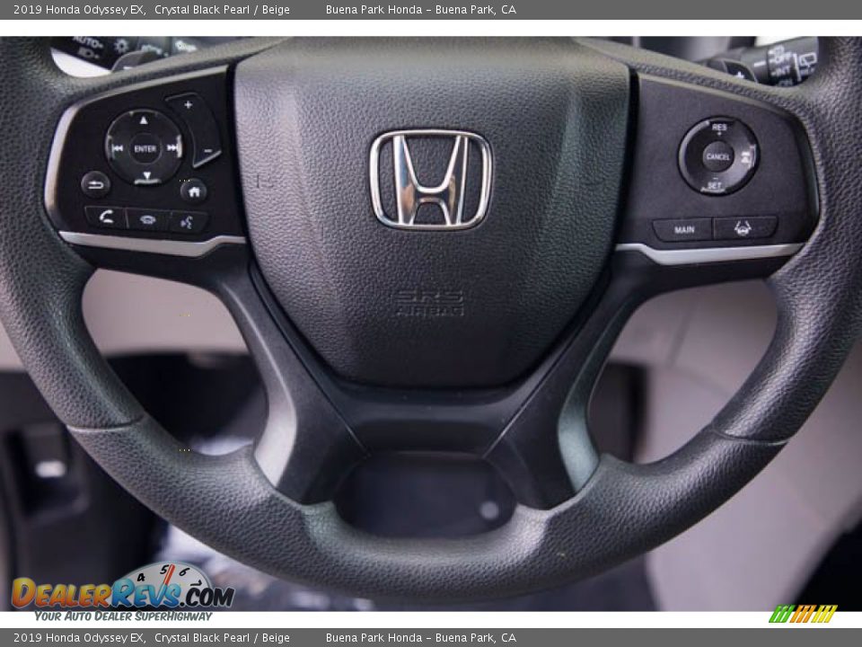 2019 Honda Odyssey EX Crystal Black Pearl / Beige Photo #13