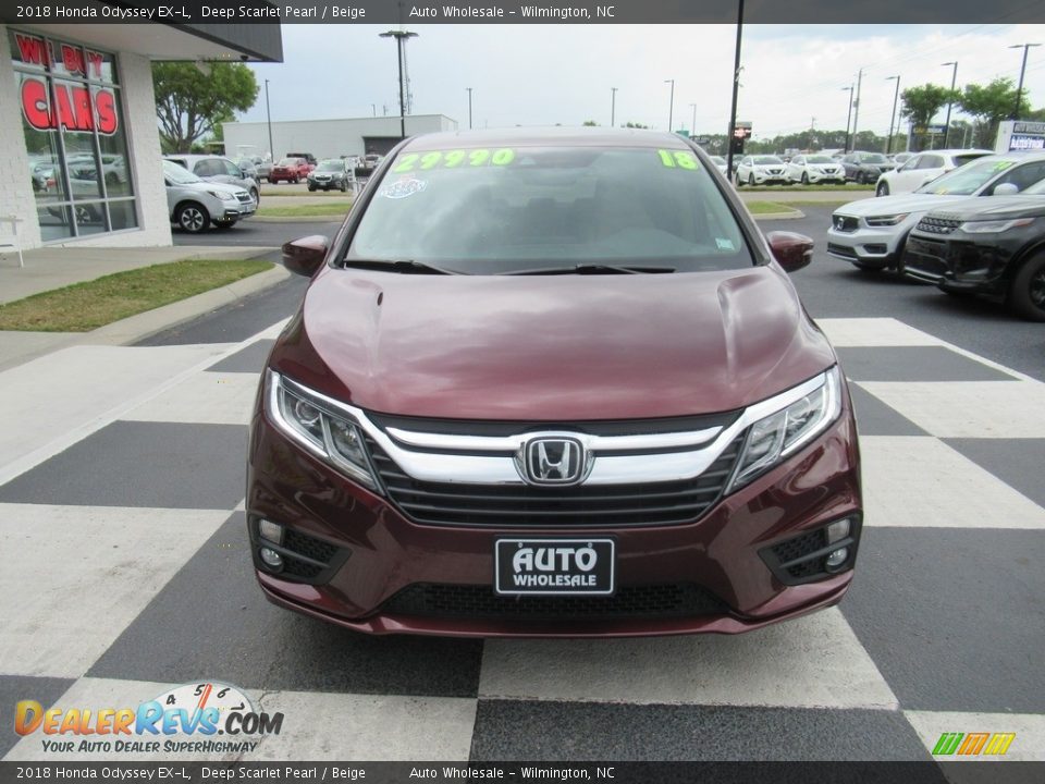 2018 Honda Odyssey EX-L Deep Scarlet Pearl / Beige Photo #2