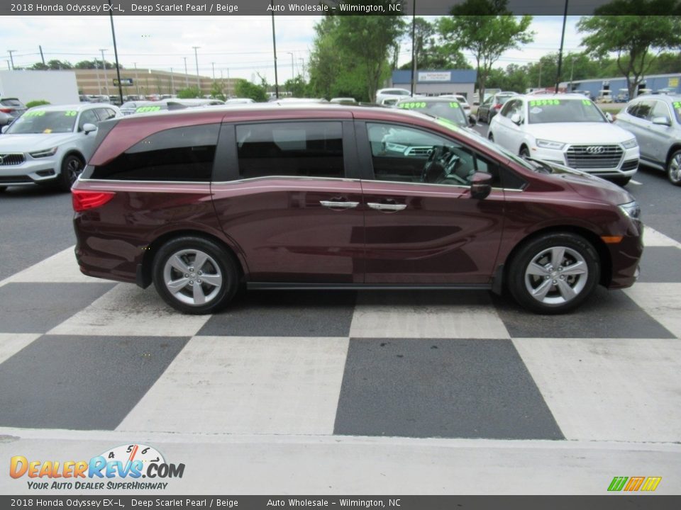 2018 Honda Odyssey EX-L Deep Scarlet Pearl / Beige Photo #3