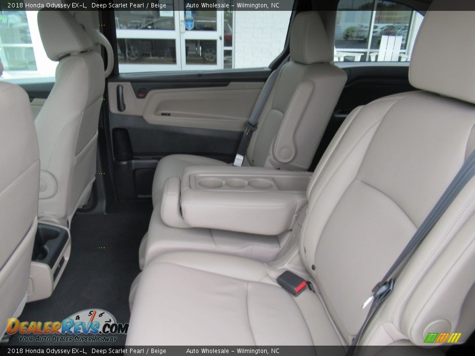 2018 Honda Odyssey EX-L Deep Scarlet Pearl / Beige Photo #12