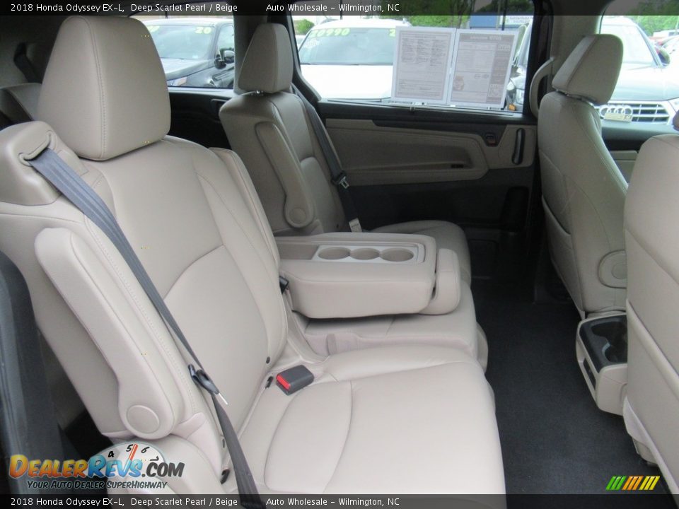 2018 Honda Odyssey EX-L Deep Scarlet Pearl / Beige Photo #14