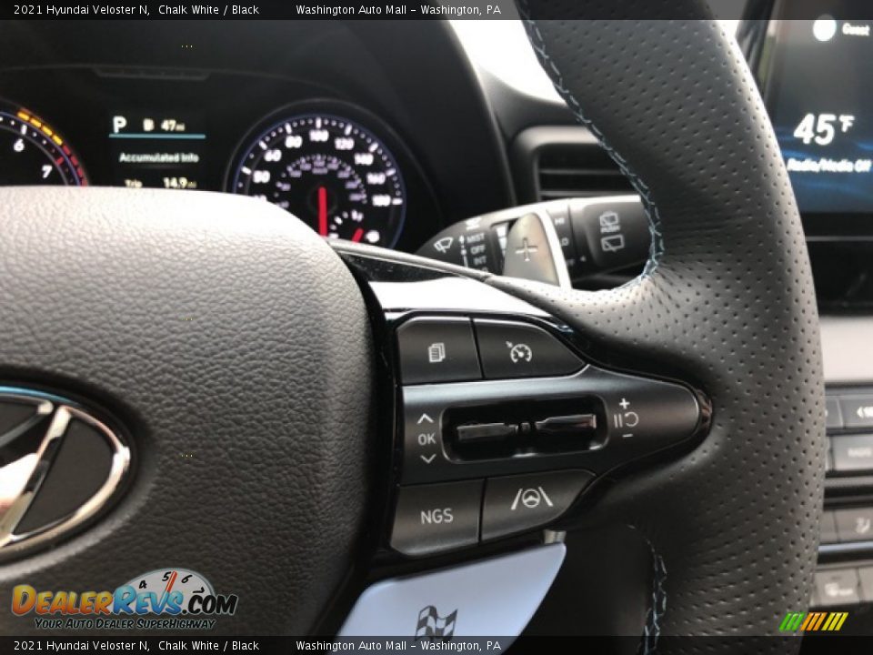 2021 Hyundai Veloster N Steering Wheel Photo #12