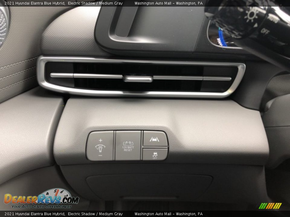 2021 Hyundai Elantra Blue Hybrid Electric Shadow / Medium Gray Photo #13
