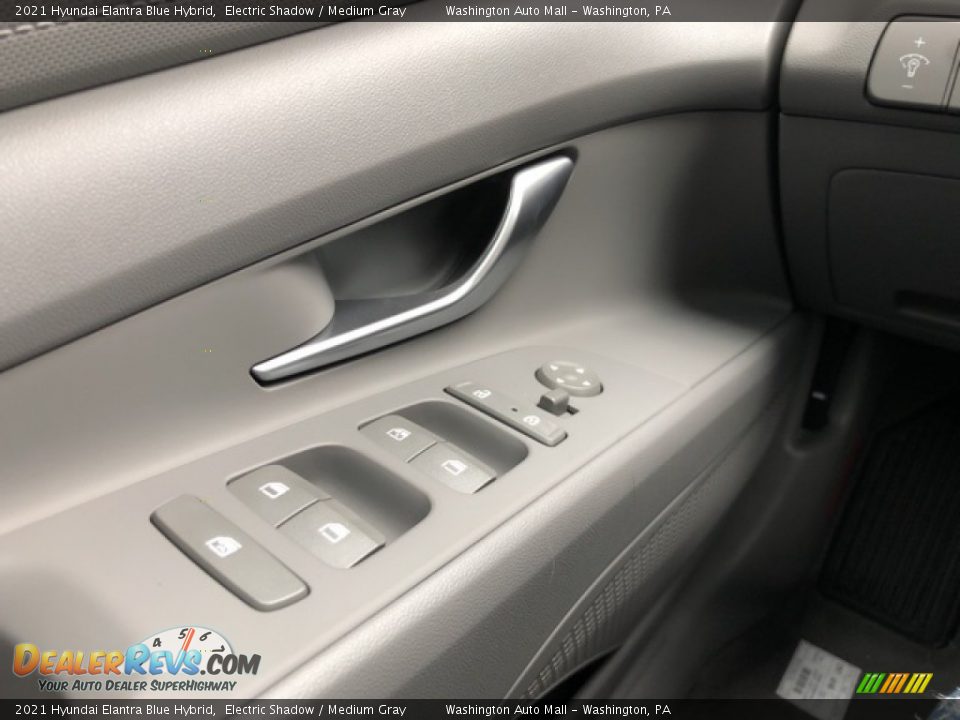 2021 Hyundai Elantra Blue Hybrid Electric Shadow / Medium Gray Photo #14
