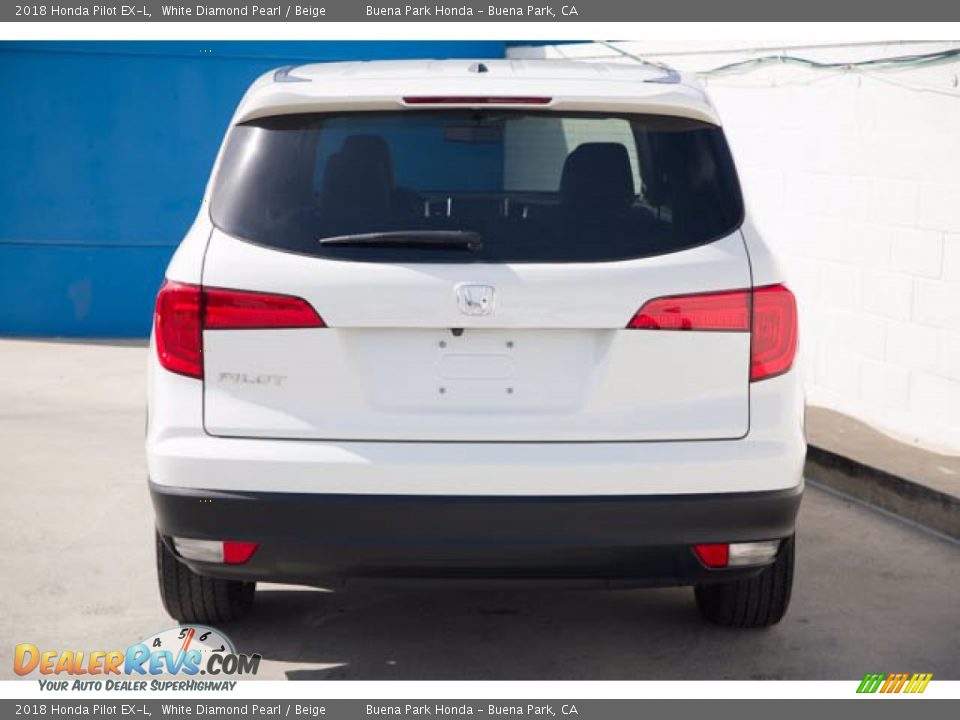 2018 Honda Pilot EX-L White Diamond Pearl / Beige Photo #9