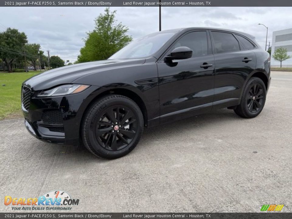 2021 Jaguar F-PACE P250 S Santorini Black / Ebony/Ebony Photo #1