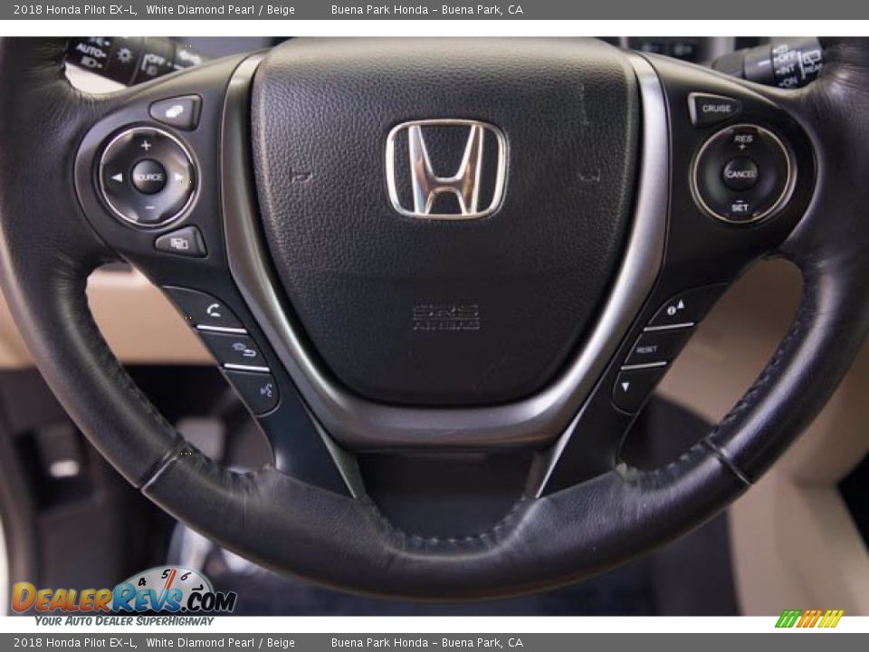 2018 Honda Pilot EX-L Steering Wheel Photo #13