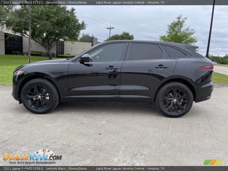 2021 Jaguar F-PACE P250 S Santorini Black / Ebony/Ebony Photo #6