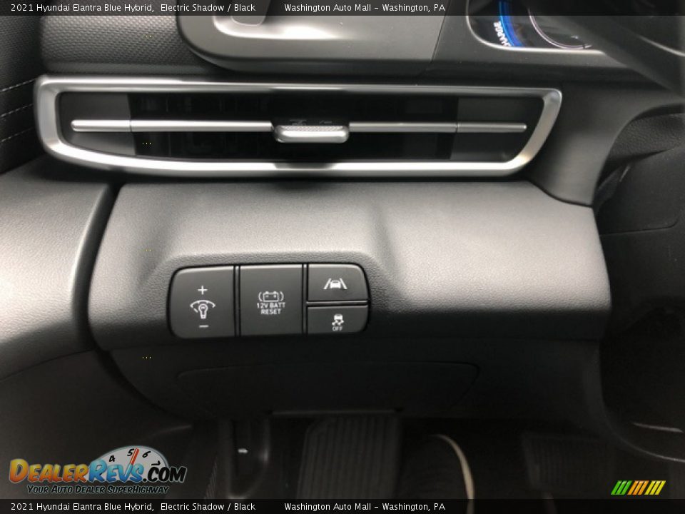 2021 Hyundai Elantra Blue Hybrid Electric Shadow / Black Photo #10