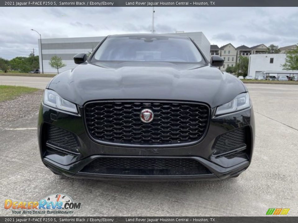 2021 Jaguar F-PACE P250 S Santorini Black / Ebony/Ebony Photo #8