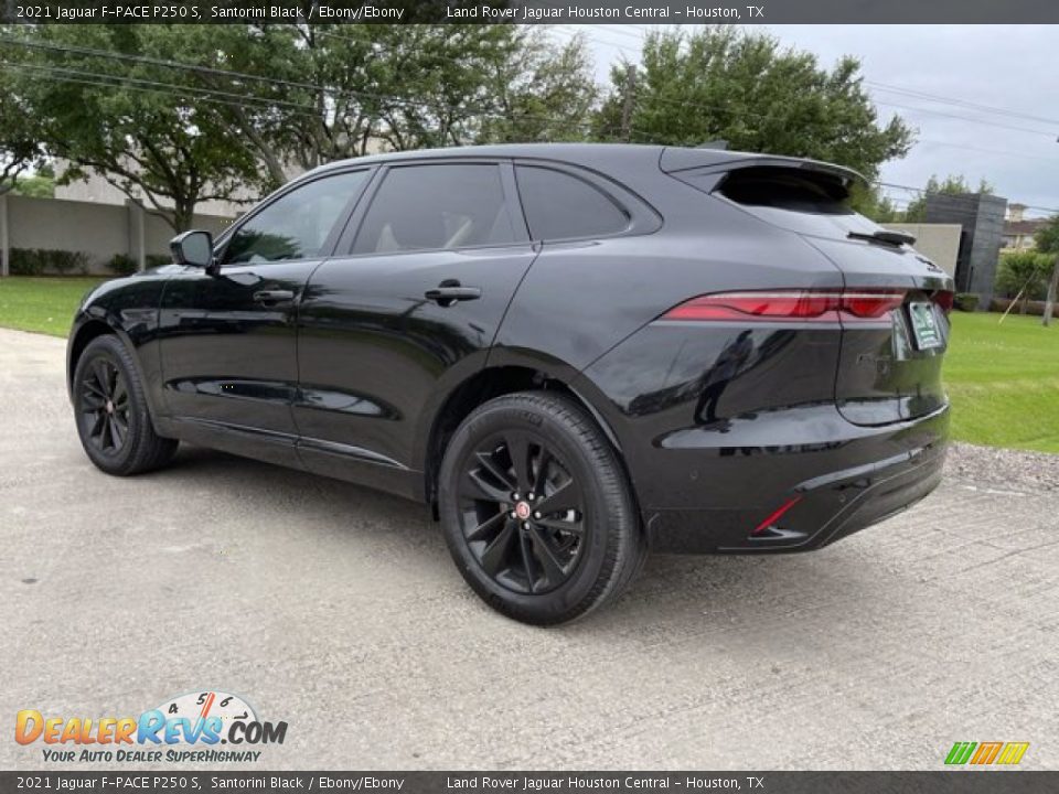 2021 Jaguar F-PACE P250 S Santorini Black / Ebony/Ebony Photo #10