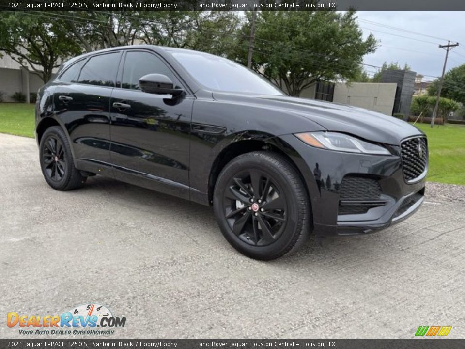 2021 Jaguar F-PACE P250 S Santorini Black / Ebony/Ebony Photo #12