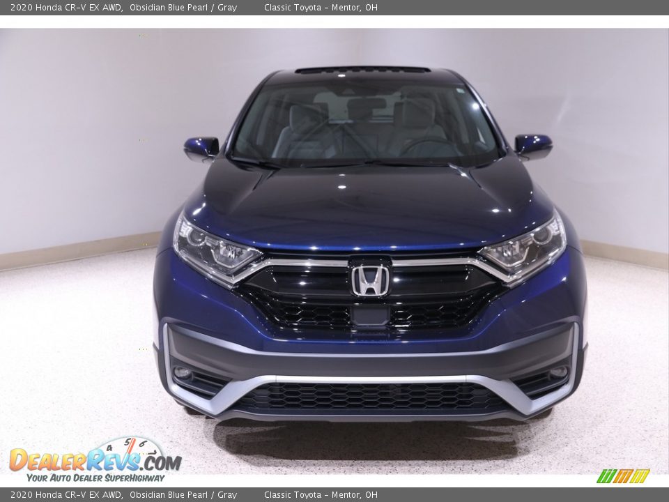 2020 Honda CR-V EX AWD Obsidian Blue Pearl / Gray Photo #2