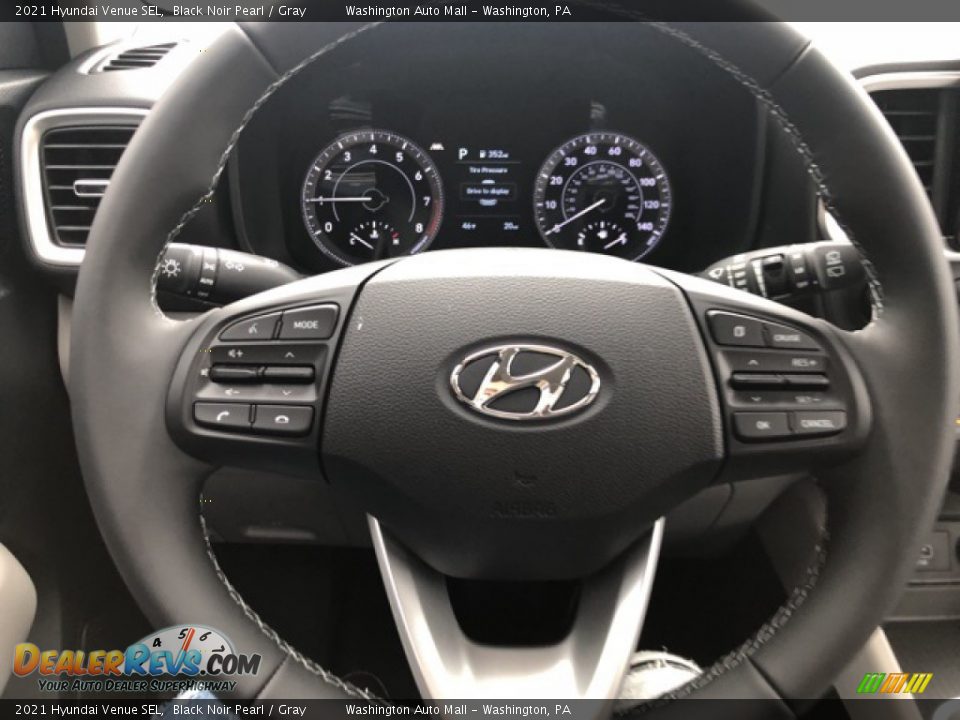 2021 Hyundai Venue SEL Black Noir Pearl / Gray Photo #9