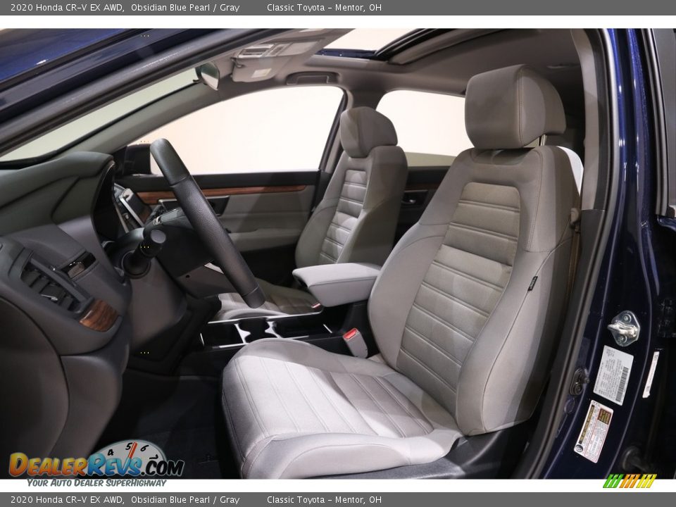 2020 Honda CR-V EX AWD Obsidian Blue Pearl / Gray Photo #5