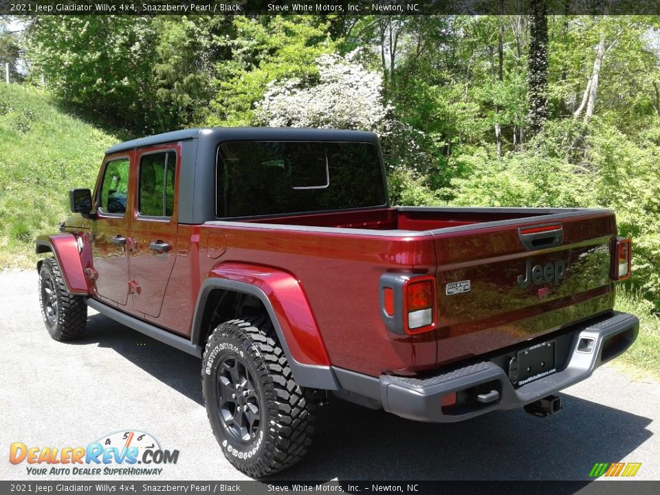 2021 Jeep Gladiator Willys 4x4 Snazzberry Pearl / Black Photo #9