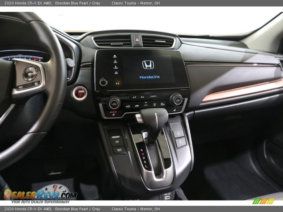 2020 Honda CR-V EX AWD Obsidian Blue Pearl / Gray Photo #9