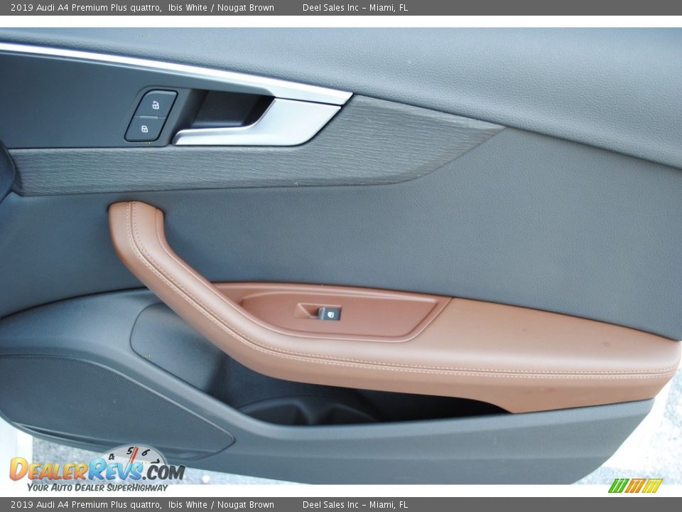 2019 Audi A4 Premium Plus quattro Ibis White / Nougat Brown Photo #19