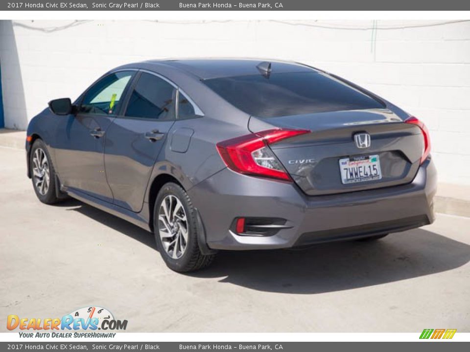 2017 Honda Civic EX Sedan Sonic Gray Pearl / Black Photo #2