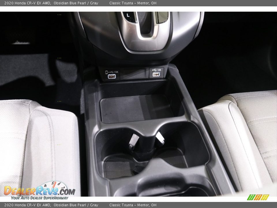 2020 Honda CR-V EX AWD Obsidian Blue Pearl / Gray Photo #14
