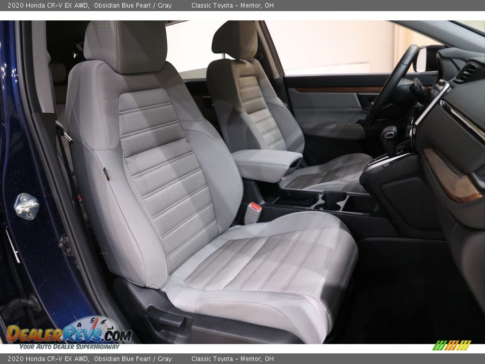 2020 Honda CR-V EX AWD Obsidian Blue Pearl / Gray Photo #15