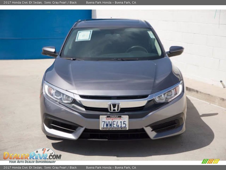 2017 Honda Civic EX Sedan Sonic Gray Pearl / Black Photo #7