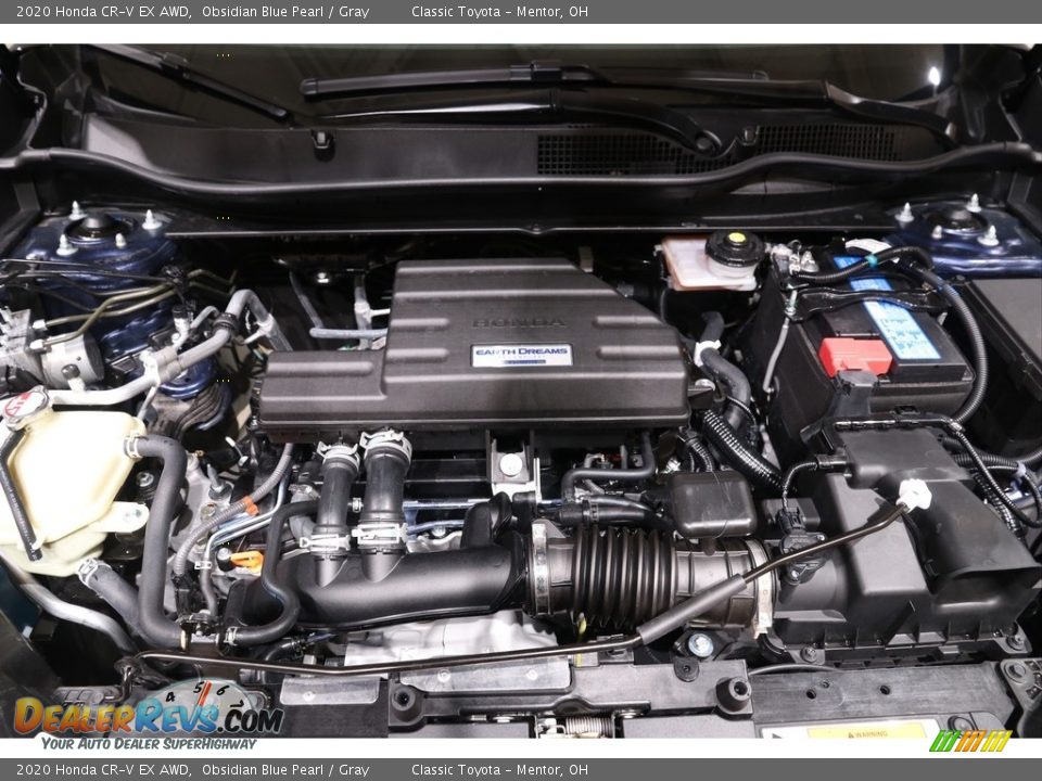 2020 Honda CR-V EX AWD Obsidian Blue Pearl / Gray Photo #19