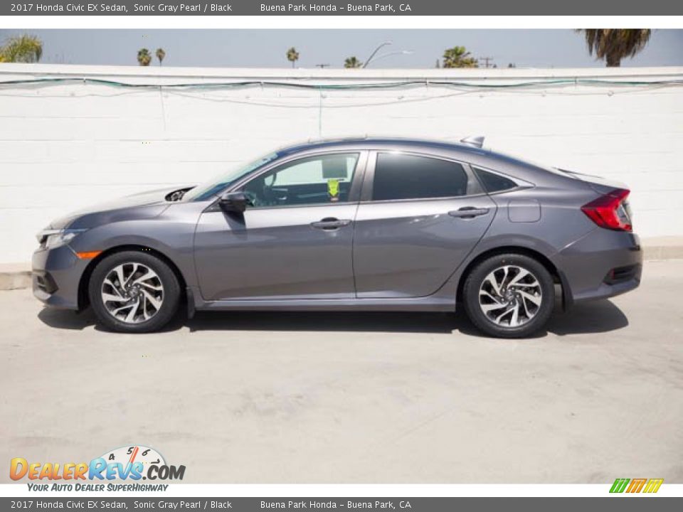 2017 Honda Civic EX Sedan Sonic Gray Pearl / Black Photo #10