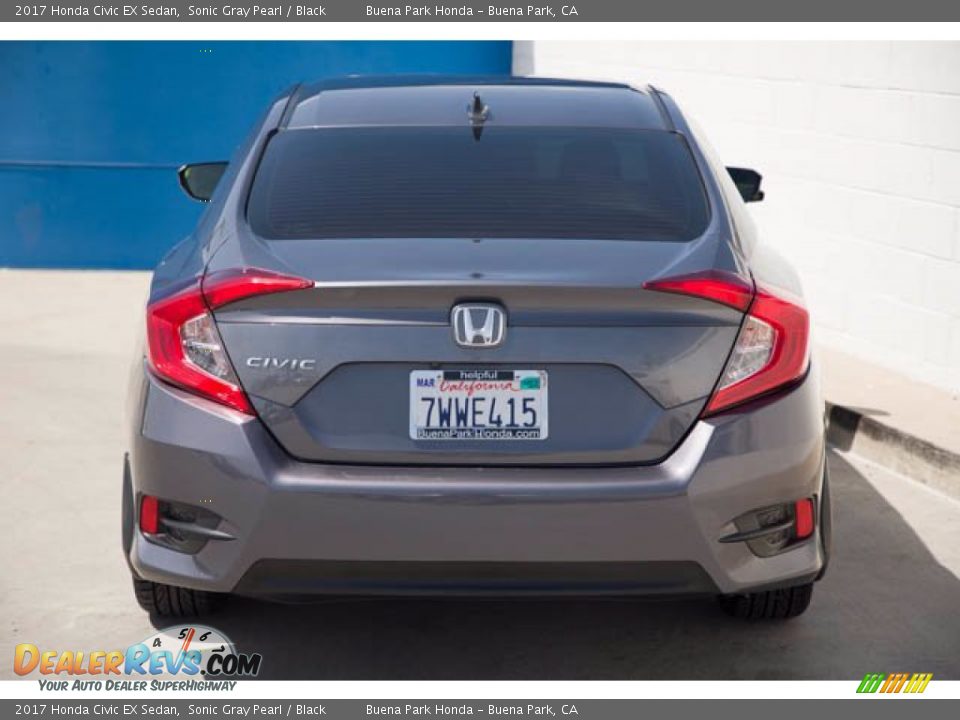 2017 Honda Civic EX Sedan Sonic Gray Pearl / Black Photo #11